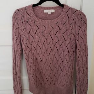 LOFT size small open knit sweater